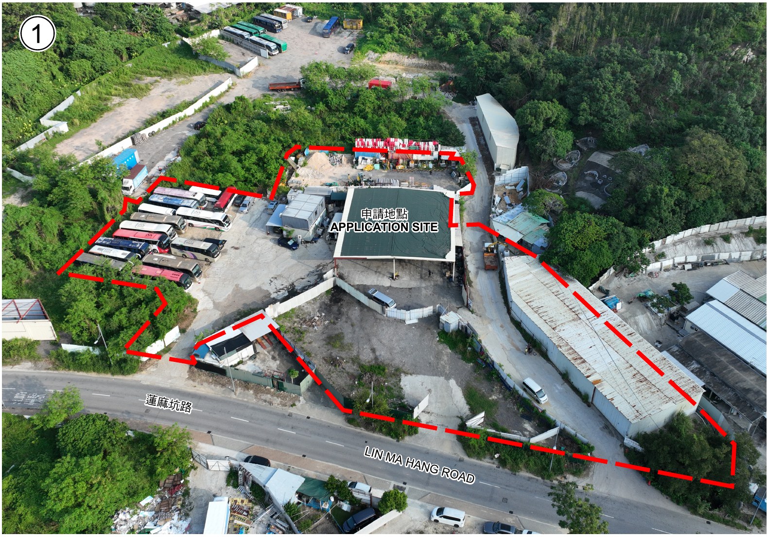 A/NE-MKT/49城市規劃委員會圖冊所載申請地點航拍圖
